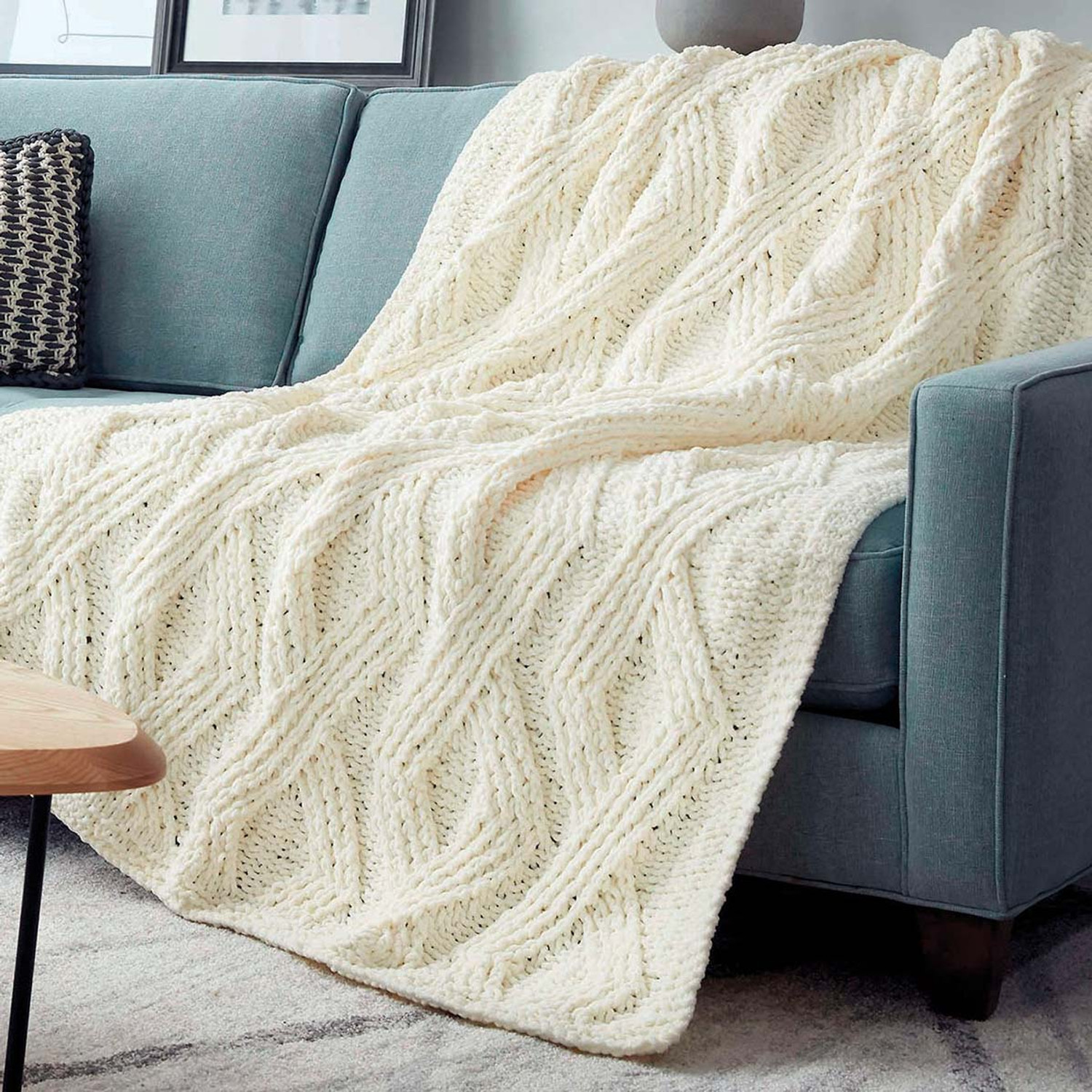 Bernat Herringbone Crochet Blanket Yarn Kit