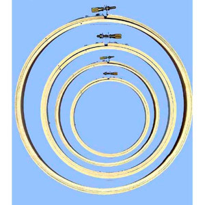 Wooden Embroidery Hoops, Set of 4 Accessory Wooden Embroidery Hoops, Set of 4 Accessory