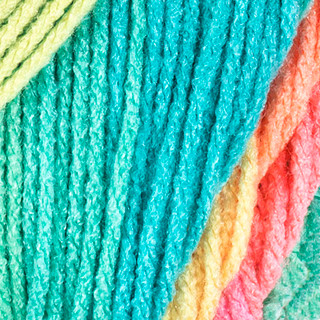 Red Heart Super Saver Stripes Yarn - Variant Image Retro Stripe