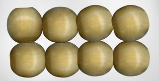 Pepperell Crafts 20mm Round Wood Bead - Variant Image Natural