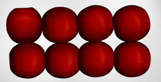 Pepperell Crafts 20mm Round Wood Bead - Variant Image Red