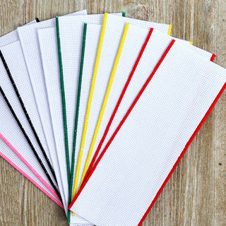 Craftways 14-Ct. Bookmarks Pre-Finished Needlework Fabric - Variant Image White