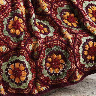 Herrschners Paragon Afghan Crochet Kit - Variant Image Essence