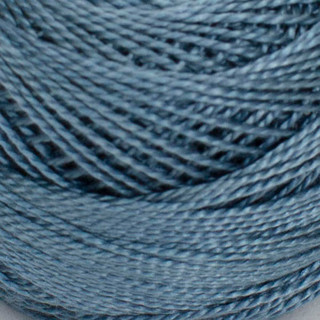DMC #12 Perle Cotton Balls, Size 12 Needlework Thread - Variant Image Med. Antique Blue