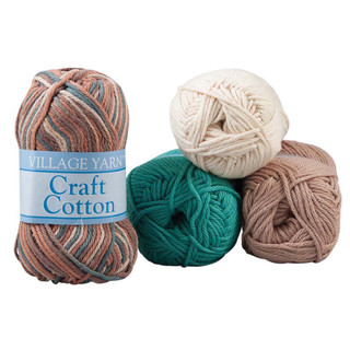 Village Yarn Craft Cotton Value Packs-Bag of 4 - Variant Image Desert Sky