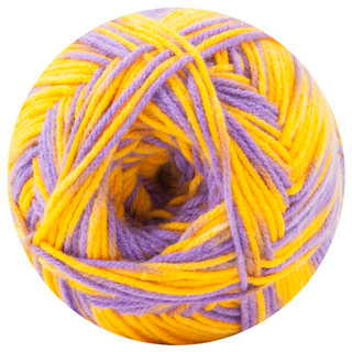 Herrschners Travel Blanket Crochet Afghan Kit - Variant Image Purple/Gold