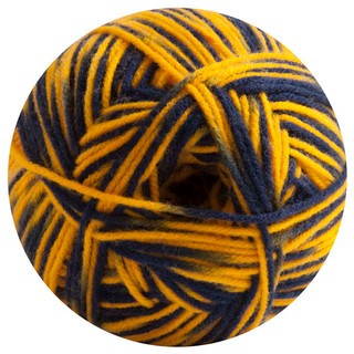 Herrschners Travel Blanket Crochet Afghan Kit - Variant Image Navy/Gold