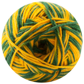 Herrschners Travel Blanket Crochet Afghan Kit - Variant Image Green/Gold