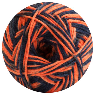 Herrschners Travel Blanket Crochet Afghan Kit - Variant Image Orange/Navy