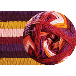 Herrschners Evolutions Crochet Afghan Kit - Variant Image Sizzling Sunset