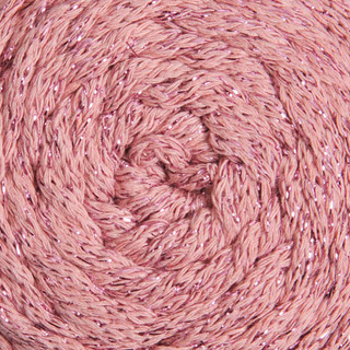 Herrschners Macrame Sparkle Yarn - Variant Image Perfect Pink
