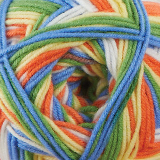 Herrschners Enchanted Ripples Baby Blanket Crochet Kit - Variant Image Carnival
