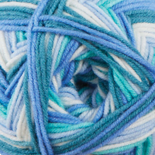 Herrschners Enchanted Ripples Baby Blanket Crochet Kit - Variant Image Tidal Wave