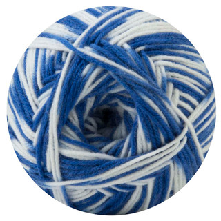 Herrschners Go Team Blanket Crochet Kit - Variant Image Blue/White