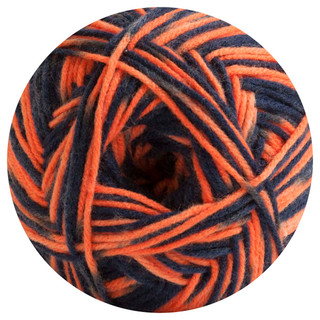 Herrschners Go Team Blanket Crochet Kit - Variant Image Orange/Navy