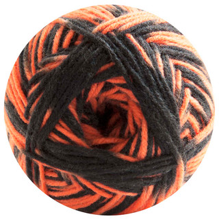 Herrschners Go Team Blanket Crochet Kit - Variant Image Orange/Black
