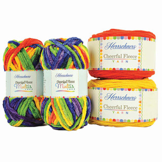 Herrschners Cheerful Fleece Multis Yarn Pack - Variant Image Groovy