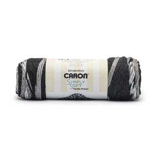 Caron Simply Soft Freckle Stripes Yarn - Variant Image Stone