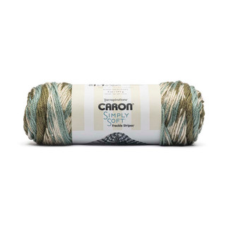 Caron Simply Soft Freckle Stripes Yarn - Variant Image Moss