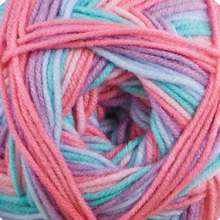 Herrschners Sherbet Swirls Blanket Crochet Kit - Variant Image Fairytale