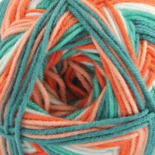 Herrschners Sherbet Swirls Blanket Crochet Kit - Variant Image Goldfish
