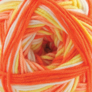 Herrschners Sherbet Swirls Blanket Crochet Kit - Variant Image Serene Citrus