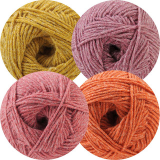 Herrschners Worsted 8 Heathers Yarn Pack - Variant Image Sunset