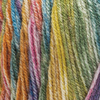 Red Heart Super Saver Bitty Stripes Yarn - Variant Image Rainbow