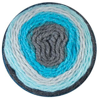 Lion Brand Elle Shawl Crochet Kit - Variant Image Aquarius