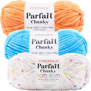 Premier Chunky Pom Pom Yarn Pack - Variant Image Let's Glow