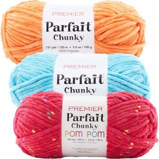 Premier Chunky Pom Pom Yarn Pack - Variant Image Party Pink