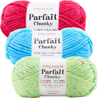 Premier Chunky Pom Pom Yarn Pack - Variant Image Limelight