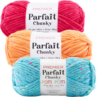 Premier Chunky Pom Pom Yarn Pack - Variant Image Electric Blue
