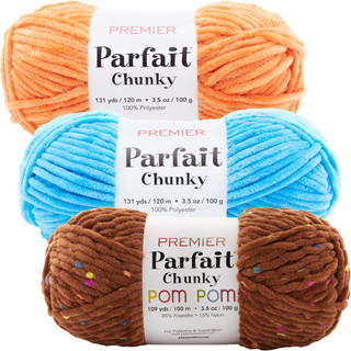 Premier Chunky Pom Pom Yarn Pack - Variant Image Caramel Crunch