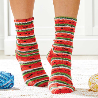 Premier Fruit Socks Knit Kit - Variant Image Watermelon