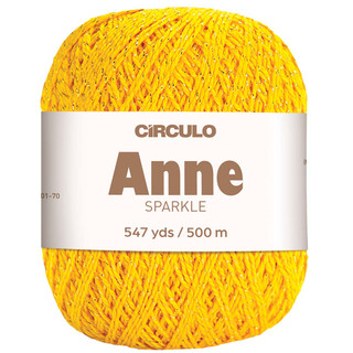 Circulo Anne Sparkle Crochet Thread - Variant Image Canary