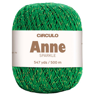 Circulo Anne Sparkle Crochet Thread - Variant Image Brazilian Green