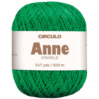 Circulo Anne Sparkle Crochet Thread - Variant Image Fern