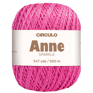Circulo Anne Sparkle Crochet Thread - Variant Image Magenta