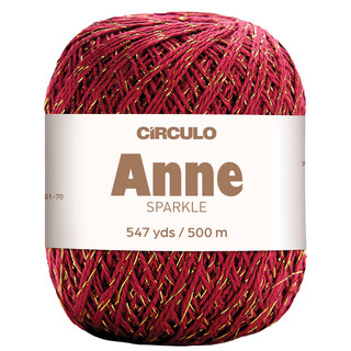 Circulo Anne Sparkle Crochet Thread - Variant Image Marsala