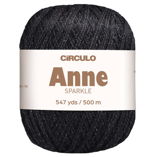 Circulo Anne Sparkle Crochet Thread - Variant Image Night