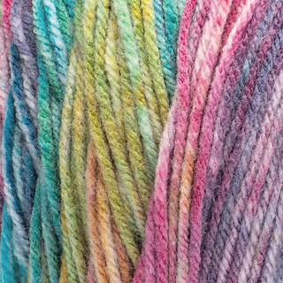 Red Heart Super Saver Bitty Stripes Yarn - Variant Image Unicorn Mane