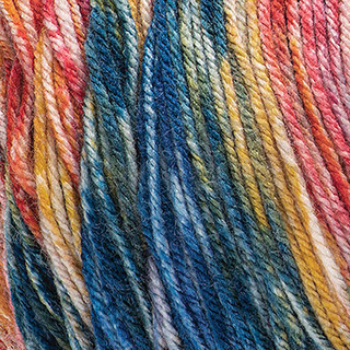 Red Heart Super Saver Bitty Stripes-Bag of 2 Yarn Pack - Variant Image Sunset Beach