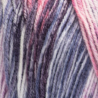Red Heart Super Saver Bitty Stripes-Bag of 2 Yarn Pack - Variant Image Grapey