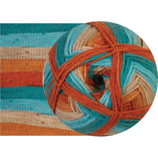 Herrschners Worsted 8 Stripes Yarn - Variant Image Sienna Blaze