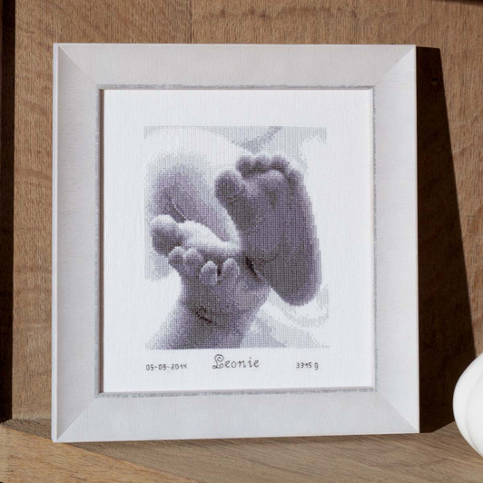 Vervaco Baby Feet Counted Cross-Stitch Kit Vervaco Baby Feet Counted Cross-Stitch Kit