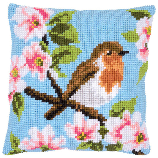Vervaco Robin & Blossom Needlepoint Kit Vervaco Robin & Blossom Needlepoint Kit