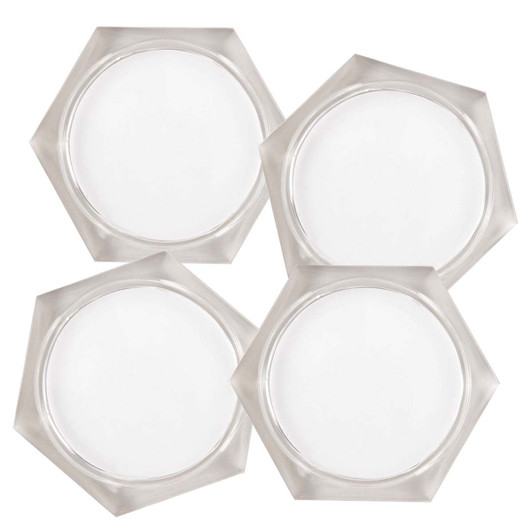 Hexagon , Set of 4 Acrylic Coasters Hexagon , Set of 4 Acrylic Coasters