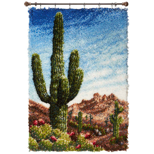 Saguaro Valley Kit & Hanger Latch Hook Kit