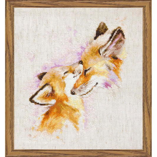 Luca-S The Foxes Counted Cross-Stitch Kit Luca-S The Foxes Counted Cross-Stitch Kit